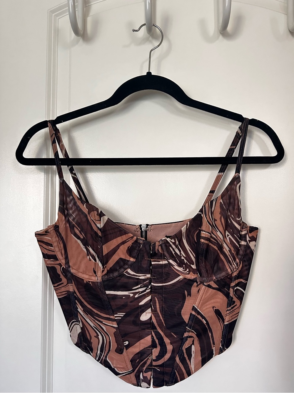 WhiteFox Brown Corset Top size Medium